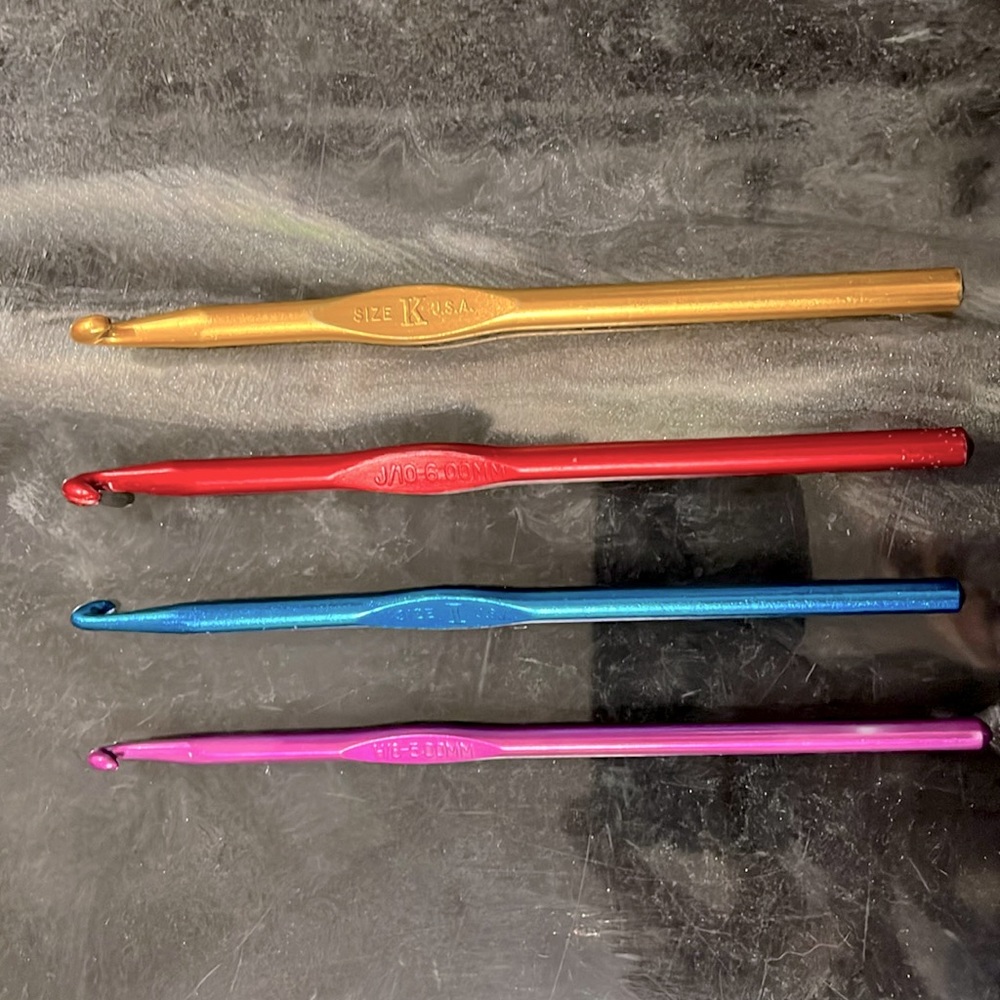 Susan Boye crochet hooks H, I, J, K (5.0, 5.5, 6.0, 6.5mm)
